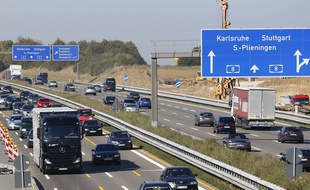 Une autoroute en Allemagne.