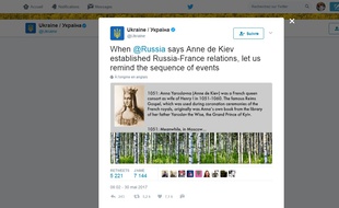 La Russie et l'Ukraine se disputent sur Twitter