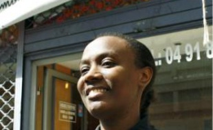 Mariata Youssoufa, présidente de l'Association des victimes du vol A310-300.