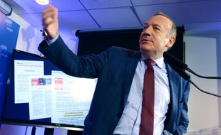 Pierre Gattaz lors d'une conférence de presse le 14 juin 2016 à Paris