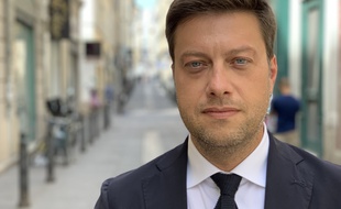 Benoît Payan, président de l'opposition socialiste au conseil municipal à Marseille.