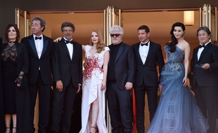 Le jury sur les marches à Cannes le 28 mai 2017
