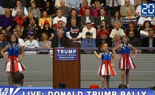 Trois fillettes ont poussé la chansonnette pour Donald Trump