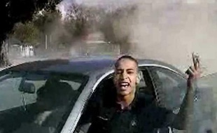 Mohammed Merah, l'auteur présumé de sept assasinats à Toulouse et Montauban, dans une vidéo diffusée sur France 2 le 21 mars 2012.