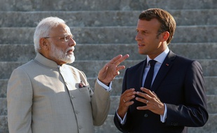 Narendra Modi et Emmanuel Macron