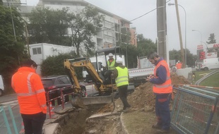C'est lors d'un chantier que des câbles ont été arrachés.