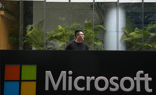 Le siège de Microsoft à Pékin.