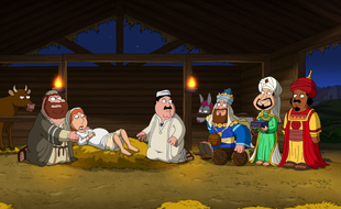 Un épisode de la saison 11 des Griffin propose une relecture irrévérencieuse de la Nativité.
