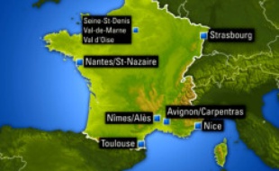 Sur la carte, les Toulousains bronzent au bord de la Grande bleue.