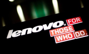 Le logo du géant chinois de l'informatique Lenovo