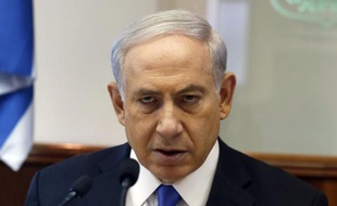 Le Premier ministre israélien Benjamin Netanyahu s'exprime pendant le conseil des ministres hebdomadaire à Jérusalem, le 6 juillet 2014