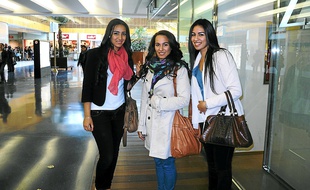 Hayet, Sarrah et Nour sont venues faire du repérage avant le premier jour