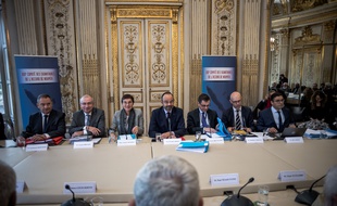 Edouard Philippe a présidé le XIXeme Comite des signataires de l'Accord de Noumea, le 10 octobre 2019 à Matignon.
