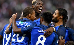 La France a largement battu les Pays-Bas (4-0) en match éliminatoire pour la Coupe du monde 2018, le 31 août 2017 au Stade de France.