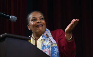 L'ancienne garde des Sceaux Christiane Taubira, le 29 janvier 2016 à New York