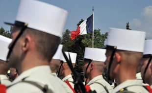 Des légionnaires à Aubagne le 30 avril 2011