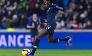 Aïssatou Tounkara lors du match France-Etats-Unis au Havre, le 19 janvier 2019.
