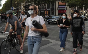 Dans les rues de Paris, le 10 septembre 2020.