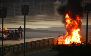 Romain Grosjean a été victime d'un terrible accident lors du GP de Bahreïn.