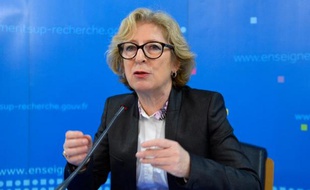 Geneviève Fioraso, lors d'une conférence en janvier 2014 à Paris
