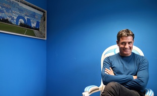 L'entraîneur de l'OM Michel en janvier 2016, à Marseille.