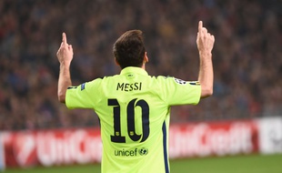 Lionel Messi a inscrit un doublé lors du match Ajax-Barcelone (0-2), égalant le record de 71 buts en C1 de Raul, le 5 novembre 2014.