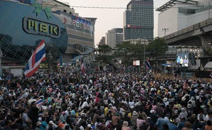 Manifestations à Bangkok en Thaïlande, le 16 janvier 2013.
