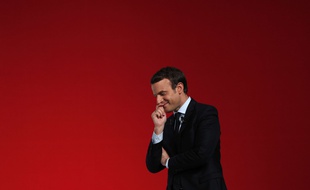 Emmanuel Macron en meeting à Chatellerault, le 28 avril 2017.