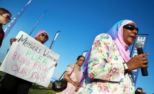 Rassemblement interconfessionnel dimanche 11 mai 2014 à Durban pour demander la libération des lycéennes enlevées par le groupe islamiste Boko Aram au Nigeria
