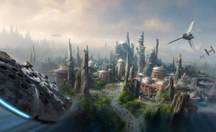 Vue d'artiste de l'univers Star Wars.