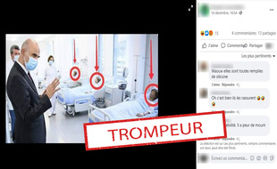 Alain Berset rendait visite à un centre de formation quand cette photo a été prise.