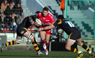 Drew Mitchell au Stade Mayol de Toulon le 17 janvier 2016.