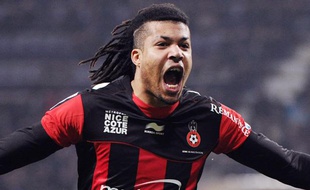 Le joueur de Nice Kévin Anin, lors d'un match de L1 contre Toulouse, le 6 avril 2013.