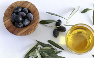 Huile d'olive, illustration.