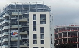 Des immeubles en cours de construction à Montpellier.