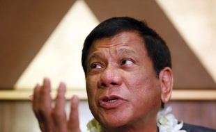 Le candidat à l'élection présidentielle philippine, Rodrigo Duterte, le 10 mars 2016 à Manille.