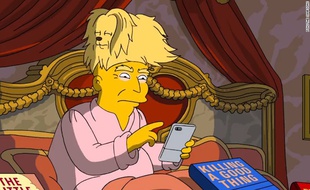 Les cheveux de Trump, moqués par les Simpsons