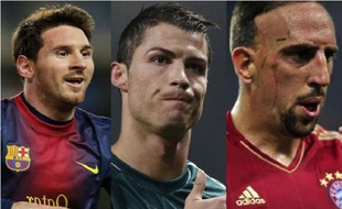 Messi, Cristiano Ronaldo, Ribery, prétendants au Ballon d'Or 2013