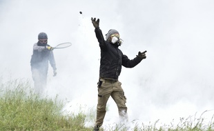Illustration des affrontements à Notre-Dame des Landes.