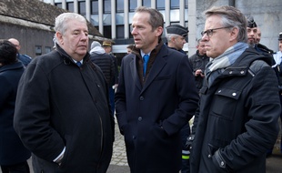 Les relations sont tendues entre le maire sortant de Besançon, Jean-Louis Fousseret (à gauche) et le député Eric Alauzet qui veut lui succéder aux municipales de mars 2020 (à droite), tous deux membres de LREM.