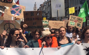 Ils étaient plus d'un millier de jeunes à défiler pour le climat vendredi à Lille