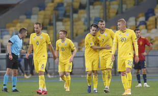 L'Ukraine a battu l'Espagne en Ligue des nations, le 13 octobre 2020.