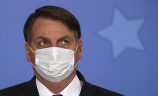 Le président du Brésil Jair Bolsonaro, à Brasilia le 29 juillet 2020.