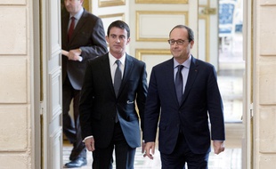 François Hollande et Manuel Valls le 22 octobre 2010 à l'Elysée.
