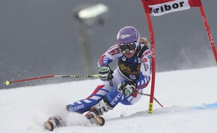 La Française Tessa Worley lors du géant des Mondiaux de Schladming, le 14 février 2013
