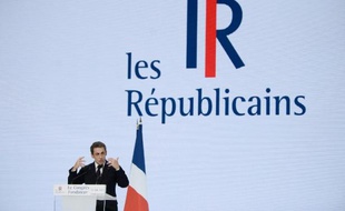 Le patron des "Républicains" (ex-UMP), Nicolas Sarkozy, le 30 mai 2015 à Paris
