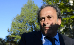 Michel Platini à son arrivée pour son audience devant le TAS, le 29 avril 2016 à Lausanne.