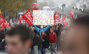 Manifestation du Front de Gauche le 1er décembre 2013