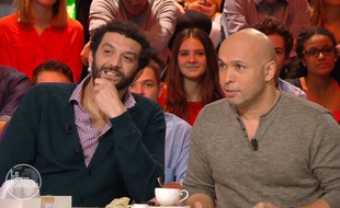 Eric et Ramzy sur le plateau du Petit journal