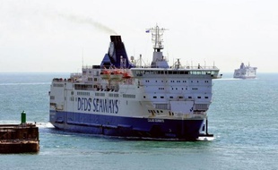 Un ferry de la compagnie DFDS Seaways.